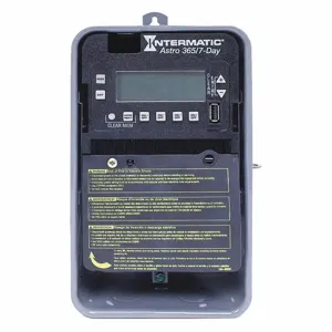 INTERMATIC ET2845CR Electronic Timer, 4 Channels, 120 to 277V AC, SPST, 30A, 7 Day Max. Time Setting | CJ2CGU 52RU67