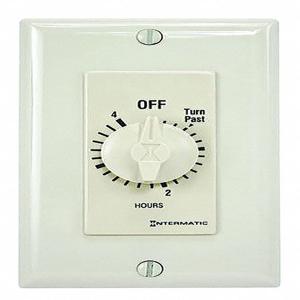 INTERMATIC FD34H Spring Wound Timer, 0 To 4 Hour Timing Range, 1 Gang, Ivory | CH6PEW 55YE79