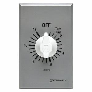 INTERMATIC FF12HC Spring-Wound Timer, 0 To 12 hrs., Silver, 20A Max. At 125V AC, 1 Gang | CJ3MTB 242A94