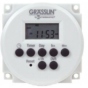 INTERMATIC FM1D14-AV-U Grasslin Timer Digital, One-Circuit Panel Mount, 120-277 VAC | AF7EDE 20XE65