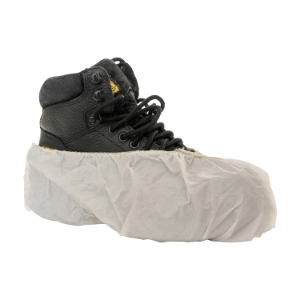 INTERNATIONAL ENVIROGUARD 8105 Shoe Cover, XL Size, White, Microporous Fabric, 200 Per Case | CF6MJC