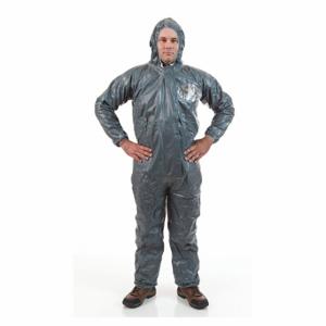 INTERNATIONAL ENVIROGUARD 9115T-L Hooded Chemical-Resistant FR Coveralls, Pyroguard CRFR, Taped Seam, 6 PK | CR4VCZ 22EU84