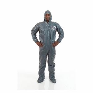 INTERNATIONAL ENVIROGUARD 9119T-3XL Hooded Chemical-Resistant FR Coveralls, Pyroguard CRFR, Taped Seam, 6 PK | CR4VDT 22EU95