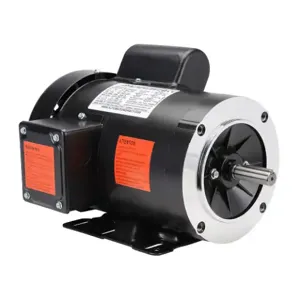 IRON HORSE MTR2-001-1AB18 AC Induction Motor, General Purpose, 1Hp, 1-Phase, 115/230 VAC, 1800 rpm, TEFC, 56C Frame | CV7BMU