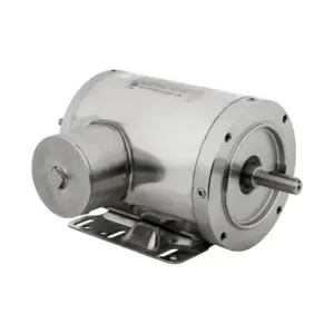 IRON HORSE MTSN-001-3BD18 AC Induction Motor, Washdown, 1Hp, 3-Phase, 208-230/460 VAC, 1800 rpm, 56C Frame | CV7BPK