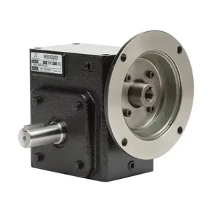 IRON HORSE WG-206-010-L Heavy-Duty Worm Gearbox, 10:1 Ratio, 56C-Face Input, Left Hand, 1 Inch Dia. Output Shaft | CV7PKA