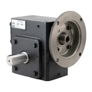 IRON HORSE WG-237-010-D Heavy-Duty Worm Gearbox, 10:1 Ratio, 56C-Face Input, Dual, 1.125 Inch Dia. Output Shaft | CV7PKZ