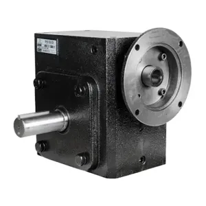 IRON HORSE WG-325-040-DB Heavy-Duty Worm Gearbox, 40:1 Ratio, 145Tc-Face Input, Dual, 1.375 Inch Dia. Output Shaft | CV7PNX