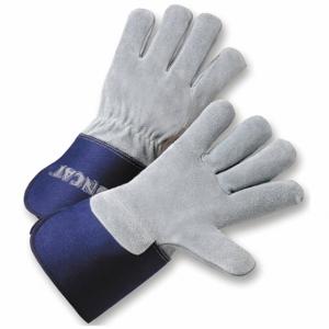 IRONCAT IC9 Leather Gloves, Size XL, Cowhide, Premium, Glove, Full Finger, Gauntlet Cuff, Gray | CR4VQD 55TN31