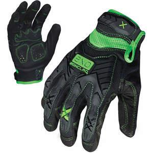 IRONCLAD EXO-MIG-03-M Impact Utility Glove, Foam Padding, Embossed Synthetic Leather, Black | AX3NAM 45VK63