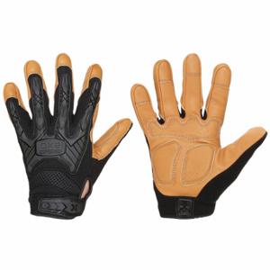 IRONCLAD EXO-MIGL-06-XXL Mechanics Gloves, Size 2XL, Mechanics Glove, Full Finger, Goatskin, TPR, Black/Gold | CR4XCK 45VK91