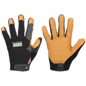 IRONCLAD EXO-MOL-02-S Mechanics Gloves, Size S, Mechanics Glove, Full Finger, Goatskin, Hook-and-Loop Cuff | CR4WVK 45VK72