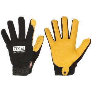 IRONCLAD EXO-MPLC-02-S Mechanics Gloves, Size S, Mechanics Glove, Full Finger, Cowhide, Hook-and-Loop Cuff, 1 PR | CR4XAU 45VL23
