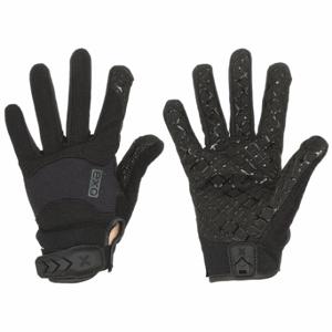 IRONCLAD G-EXTGBLK-02-S Tactical Glove, Stretch Nylon, Neoprene, Synthetic Leather, Unlined, Black, S, Clute, 1 PR | CR4XGA 52JL17