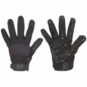 IRONCLAD G-EXTGBLK-04-L Tactical Glove, Stretch Nylon, Neoprene, Synthetic Leather, Unlined, Black, L, 1 PR | CR4XGC 52JL19