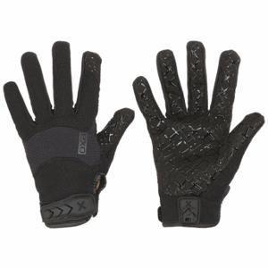 IRONCLAD G-EXTGBLK-24-L Tactical Glove, Stretch Nylon, Neoprene, Synthetic Leather, Unlined, Black, L, Clute, 1 PR | CR4XFZ 52JL24