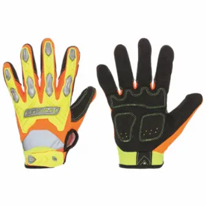 IRONCLAD IEX-HZI-03-M Mechanics Gloves, Size M, Mechanics Glove, Synthetic Leather, ANSI Cut Level A2, TPR | CR4WUG 493A59