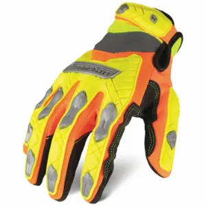 IRONCLAD IEX-HZI5-02-S Mechanics Gloves, Size S, Mechanics Glove, Synthetic Leather, ANSI Cut Level A6, Full | CR4WWR 60RR05