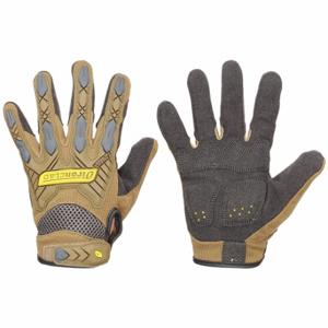 IRONCLAD IEX-PIG-04-L Mechanics Gloves, Size L, Mechanics Glove, Synthetic Leather, ANSI Cut Level A2, TPR | CR4WQP 493C21