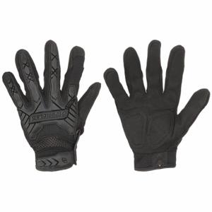 IRONCLAD IEXT-IBLK-02-S Tactical Touchscreen Glove, Polyester, Nylon, Polyester, Black, S, 9 Inch Length, 1 PR | CR4VZB 493C71