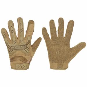IRONCLAD IEXT-ICOY-04-L Tactical Touchscreen Glove, Polyester, Nylon, Polyester, Brown, L, 1 PR | CR4VZN 493C80