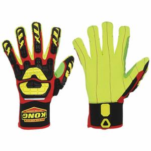IRONCLAD INDI-CCP-04-L Mechanics Gloves, Size L, Riggers Glove, Full Finger, Cotton Corded, Gauntlet Cuff, 1 Pair | CR4WQW 46MP77