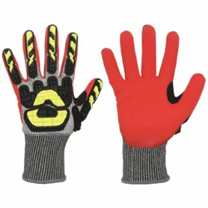 IRONCLAD INDI-KC5-03-M Coated Glove, M, Full Finger, ANSI Impact Level 2, Knit Cuff, Unlined Liner, 1 Pair | CR4VTQ 48XV04