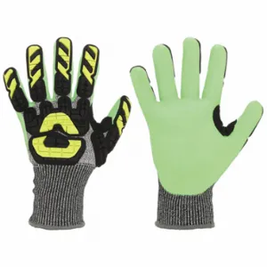 IRONCLAD INDI-KC5G-06-XXL Coated Glove, 2XL, Full Finger, ANSI Impact Level 2, Knit Cuff, Unlined Liner | CR4VWY 48XV13