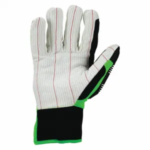 IRONCLAD KCCP-03-M Mechanics Gloves, Size M, Riggers Glove, Cotton Corded, ANSI Cut Level A3, Palm Side | CR4WUK 55LT39