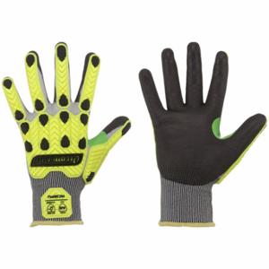 IRONCLAD KCI2PU-04-L Knit Gloves, Size L, ANSI Cut Level A2, ANSI Impact Level 1, Palm, Dipped, Polyurethane | CR4WFG 60RE32