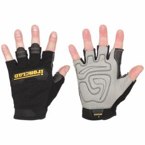 IRONCLAD MFG2-04-L Mechanics Gloves, Size L, Mechanics Glove, Fingerless, Synthetic Leather, TPR, Black | CR4WPF 49DA30