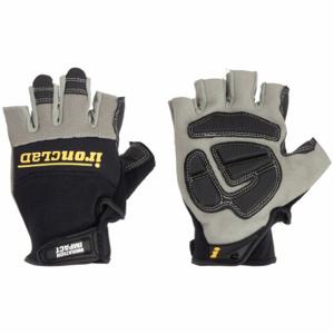 IRONCLAD MFI2-03-M Mechanics Gloves, Size M, Mechanics Glove, Fingerless, Synthetic Leather, Black, 1 Pair | CR4WUV 165R25