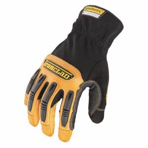 IRONCLAD RWG2-07-XXXL Mechanics Gloves, 3XL, Mechanics Glove, Full Finger, Goatskin, TPR, Black/Tan, 1 Pair | CR4WMW 49JZ52