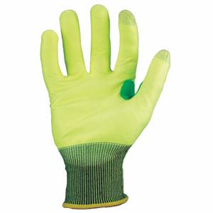 IRONCLAD SKC2PU-Y-01-XS Knit Gloves, XS, ANSI Cut Level A2, Palm, Dipped, Polyurethane, HPPE, 1 Pair | CR4WER 55KA03