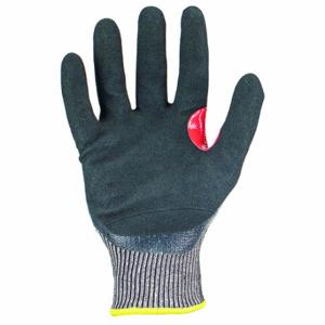 IRONCLAD SKC5SN-02-S Knit Gloves, Size S, ANSI Cut Level A5, 3/4, Double Dipped, Nitrile, Nitrile, Sandy, 1 PR | CR4WEA 55KA52