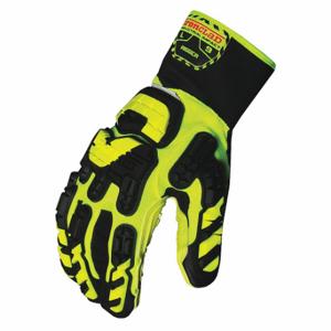 IRONCLAD VIB-RIG-04-L Mechanics Gloves, Vibram Vulcanized Rubber, ANSI Cut Level A2, Palm Side, 1 Pair | CR4WXH 48XZ13