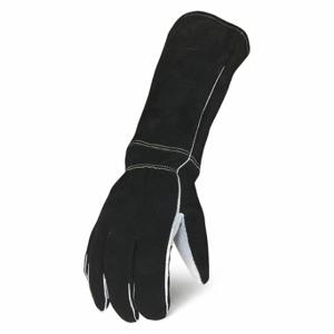 IRONCLAD WSTK-03-M Schweißerhandschuhe, gerader Daumen, Elchleder, Handschuhgröße M, 1 Stück | CR4XGP 165P95
