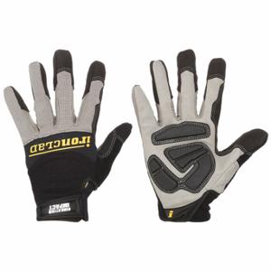 IRONCLAD WWI2-01-XS Mechanics Gloves, XS, Mechanics Glove, Full Finger, Synthetic Leather, Black, Gel | CR4XAG 54XR16