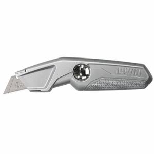 IRWIN INDUSTRIAL TOOLS 1774103 Utility Knife, 9 Inch Overall Length, Aluminum, Silver | CR4XJC 23Z291