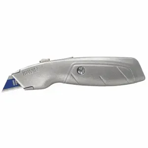 IRWIN INDUSTRIAL TOOLS 2082101 Utility Knife, 6 1/2 Inch Overall Length, Aluminum, Silver, Std | CR4XJD 4YRP3