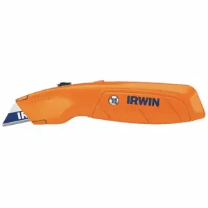 IRWIN INDUSTRIAL TOOLS 2082300 Utility Knife, 6 1/2 Inch Overall Length, Aluminum, Orange | CR4XJB 3KJA4