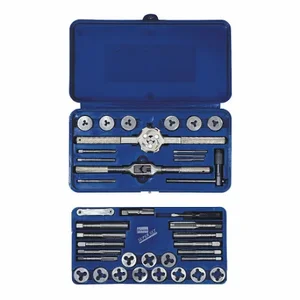 IRWIN HANSON 23614 Tap and Die Set, 39 Pieces, #12-24 Min. Tap Thread Size | CR4XMC 35T662