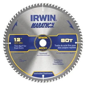 IRWIN INDUSTRIAL TOOLS 14083 Saw Blade Steel 12 Inch 80 Teeth | AF6KFF 19TF19