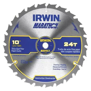 IRWIN INDUSTRIAL TOOLS 14233 Saw Blade Steel 10 Inch 24 Teeth | AF6KFE 19TF18