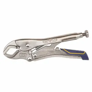 IRWIN INDUSTRIAL TOOLS IRHT82574 Locking Plier, Curved, Quick Release, 1 1/2 Inch Max Jaw Opening, 7 Inch Overall Length | CR4XXX 54ZF91