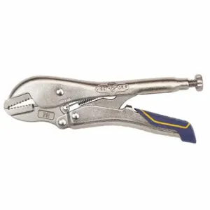 IRWIN INDUSTRIAL TOOLS IRHT82577 Locking Plier, Flat, Quick Release, 1 1/2 Inch Max Jaw Opening, 7 Inch Overall Length | CR4XYA 54ZF94