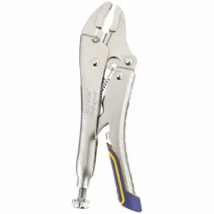 IRWIN INDUSTRIAL TOOLS IRHT82581 Locking Plier, Curved, Quick Release, 1 1/8 Inch Max Jaw Opening, 5 Inch Overall Length | CR4XXY 54ZF97