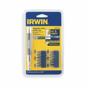 IRWIN INDUSTRIAL TOOLS IWAF1213 Bit Set, Bit Set, 13 No. of Pieces, 1/4 Inch Hex Shank Size, Carbon Steel | CU4VVY 55EV96