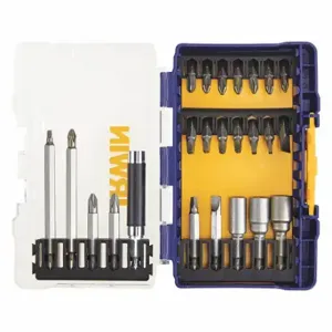 IRWIN INDUSTRIAL TOOLS IWAF1224 Insert Bit Set, Insert Bit Set, 24 No. of Pieces, 1/4 Inch Hex Shank Size, Steel | CU4WHA 55KJ02