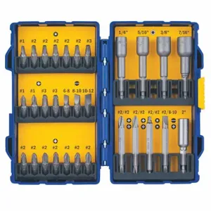 IRWIN INDUSTRIAL TOOLS IWAF1230 Insert Bit Set, Insert Bit Set, 30 No. of Pieces, 1/4 Inch Hex Shank Size, Steel | CU4WHD 55KJ03